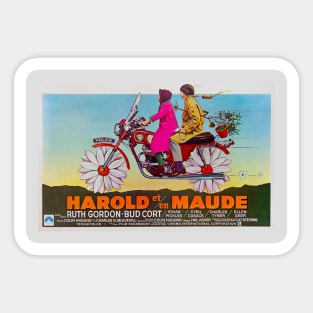 HAROLD AND MAUDE- FRENCH MOVIE POSTER Sticker